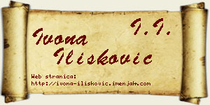 Ivona Ilišković vizit kartica